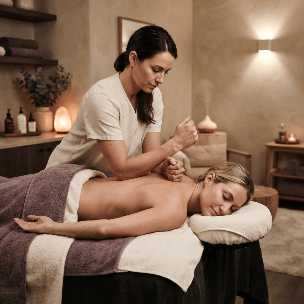 Deep Tissue Massage treatment setting